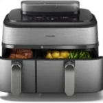 Philips Airfryer 5000 Series Dual Basket Heißluftfritteuse mit Dampfgar-Funktion & 2 Körben