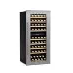 Vinsider 59,2cm 79 Flaschen Einbau-Weinkühlschrank​ 2 Zonen Silber