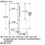 Serie 8 Kühl-Gefrier-Kombination, mehrtürig 183 x 90.5 cm Edelstahl – Bild 15