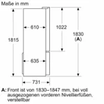 Serie 4 Kühl-Gefrier-Kombination, mehrtürig 183 x 90.5 cm Edelstahl – Bild 18