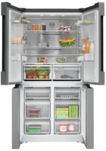 Serie 4 Kühl-Gefrier-Kombination, mehrtürig 183 x 90.5 cm Edelstahl – Bild 2