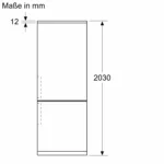 Serie 6 Freistehende Kühl-Gefrier-Kombination mit Gefrierbereich unten 203 x 60 cm Edelstahl – Bild 24