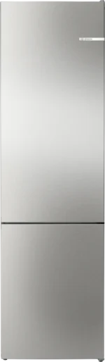 Serie 4 Freistehende Kühl-Gefrier-Kombination mit Gefrierbereich unten 203 x 60 cm Edelstahl