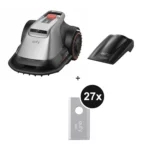 Set - mit Mähroboter E18 für bis zu 1200 m² + gratis Garage + gratis Ersatzklingenbox