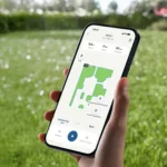 Set - mit Mähroboter E15 für bis zu 800 m² + gratis Garage + gratis Ersatzklingenbox – Bild 2