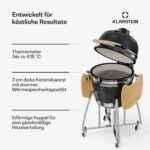 Wagyu 40cm Kamado Grill​ Schwarz – Bild 4