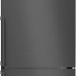Serie 4 Freistehende Kühl-Gefrier-Kombination mit Gefrierbereich unten 203 x 60 cm Gebürsteter schwarzer Stahl AntiFingerprint