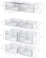 Serie 4 Kühl-Gefrier-Kombination, mehrtürig 183 x 90.5 cm Edelstahl – Bild 10