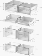 Serie 6 Kühl-Gefrier-Kombination, mehrtürig 183 x 90.5 cm Edelstahl – Bild 9