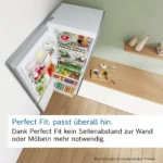 Serie 4 Freistehende Kühl-Gefrier-Kombination mit Gefrierbereich unten 186 x 60 cm Edelstahl – Bild 13