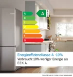 Serie 4 Freistehende Kühl-Gefrier-Kombination mit Gefrierbereich unten 203 x 60 cm Edelstahl – Bild 14