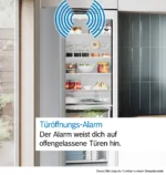 Serie 4 Freistehende Kühl-Gefrier-Kombination mit Gefrierbereich unten 186 x 60 cm Edelstahl – Bild 14
