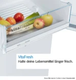 Serie 6 Einbau-Kühl-Gefrier-Kombination mit Gefrierbereich unten 177.2 x 55.8 cm Flachscharnier mit Softeinzug – Bild 11