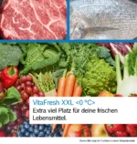 Serie 4 Freistehende Kühl-Gefrier-Kombination mit Gefrierbereich unten 186 x 60 cm Edelstahl – Bild 10