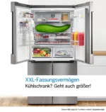 Serie 4 Kühl-Gefrierkombination mehrtürig, Glasfront 189.5 x 85.5 cm Schwarz, Total No Frost – Bild 10