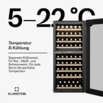 Vinsider 59,2cm 79 Flaschen Einbau-Weinkühlschrank​ 2 Zonen Silber – Bild 4