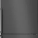 Serie 4 Freistehende Kühl-Gefrier-Kombination mit Gefrierbereich unten 203 x 60 cm Gebürsteter schwarzer Stahl AntiFingerprint