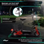 E-Scooter Street 40 Pro Elektro Roller mit Straßenzulassung klappbar (E Scooter, E Roller, Elektro Roller), EScooter mit Straßenzulassung, Elektroroller mit Gepäckkorb, E Scooter – Bild 5