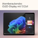 Microsoft Surface Pro | Copilot+ PC | 13” OLED Touchscreen | Snapdragon® X Elite (12 Kerne) | 32GB RAM | 1TB SSD | neuestes Modell, 11. Edition | Platin (Netzteil separat erhältlich) – Bild 3