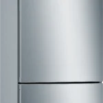 Serie 6 Freistehende Kühl-Gefrier-Kombination mit Gefrierbereich unten 201 x 60 cm Metall-Optik