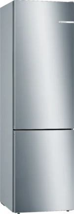 Serie 6 Freistehende Kühl-Gefrier-Kombination mit Gefrierbereich unten 201 x 60 cm Metall-Optik