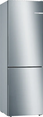 Serie 6 Freistehende Kühl-Gefrier-Kombination mit Gefrierbereich unten 186 x 60 cm Metall-Optik