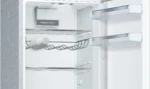 Serie 6 Freistehende Kühl-Gefrier-Kombination mit Gefrierbereich unten 186 x 60 cm Metall-Optik – Bild 4
