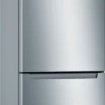 Serie 2 Freistehende Kühl-Gefrier-Kombination mit Gefrierbereich unten 176 x 60 cm Metall-Optik
