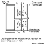 Serie 2 Einbau-Kühl-Gefrier-Kombination mit Gefrierbereich unten 177.2 x 54.1 cm Schleppscharnier – Bild 14