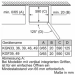 Serie 2 Freistehende Kühl-Gefrier-Kombination mit Gefrierbereich unten 176 x 60 cm Metall-Optik – Bild 13