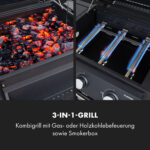 Kingsville Smoker Kombigrill Gas Kohle – Bild 9