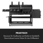 Kingsville Smoker Kombigrill Gas Kohle – Bild 3
