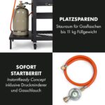 Kingsville Smoker Kombigrill Gas Kohle – Bild 6