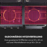Kingsville Smoker Kombigrill Gas Kohle – Bild 8